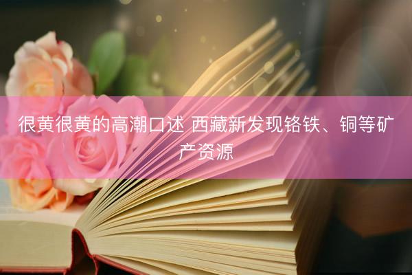 很黄很黄的高潮口述 西藏新发现铬铁、铜等矿产资源