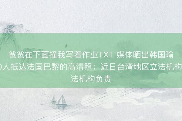 爸爸在下面撞我写着作业TXT 媒体晒出韩国瑜等10人抵达法国巴黎的高清照；近日台湾地区立法机构负责
