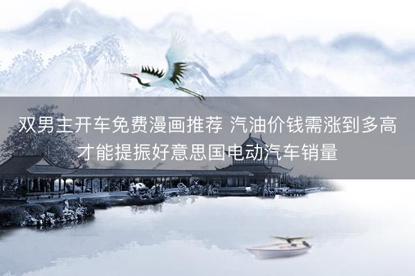 双男主开车免费漫画推荐 汽油价钱需涨到多高才能提振好意思国电动汽车销量